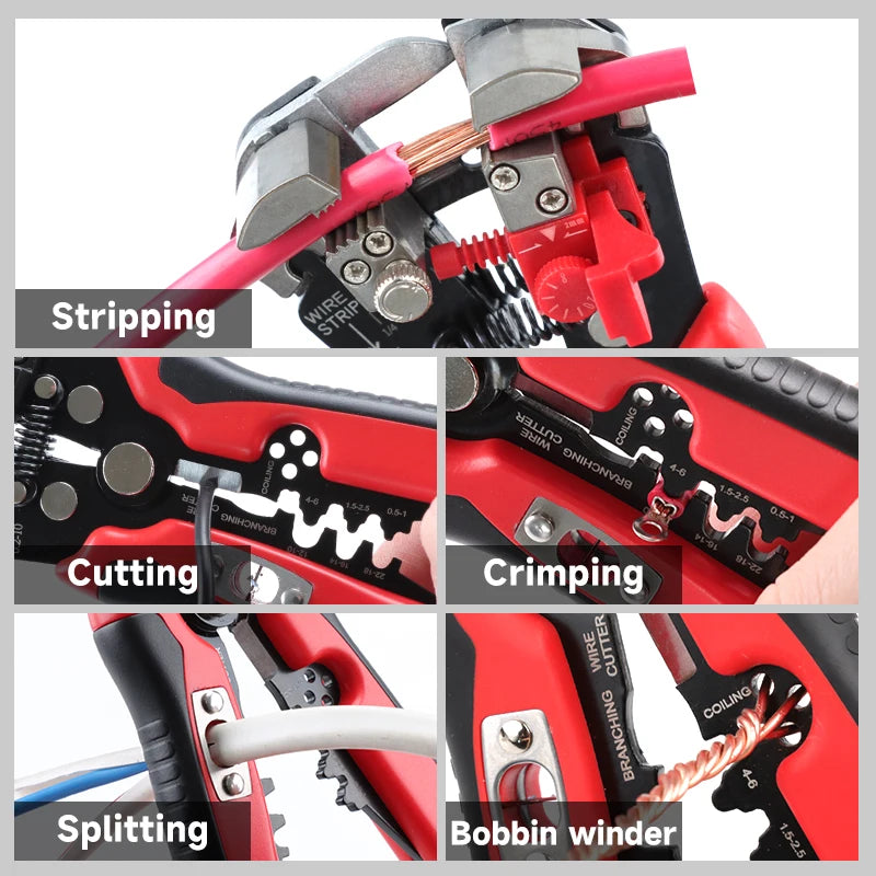 Wire Stripper Tools Multitool Pliers YES-1R Automatic 5 In1 Stripping Cutter Crimping Cable Wire Electrician Repair Tools