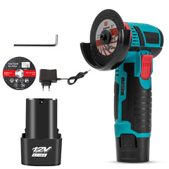 12V 19500RPM Mini Angle Grinder Rechargeable Grinding Polishing Cutting Diamond Cordless Power Tool