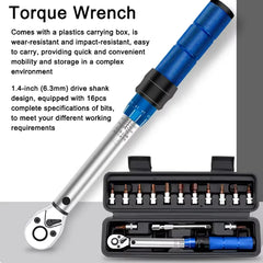 1/4inch Ratchet Torque Wrench 2-24N.m Torque Adjustable High Precise Quick-release Preset Repairing Tool