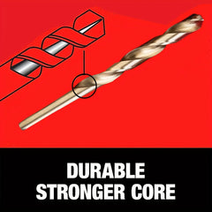 Drill Bit Set, 14-Piece, 135 Degree Split Point, For Plastic, Wood and Metal