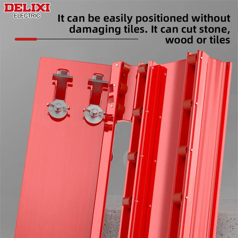 DELIXI ELECTRIC Mitered Corner Cutter Aluminum Alloy 45° High Precision All-in-One Specialized for Tile Beveling & Woodworking