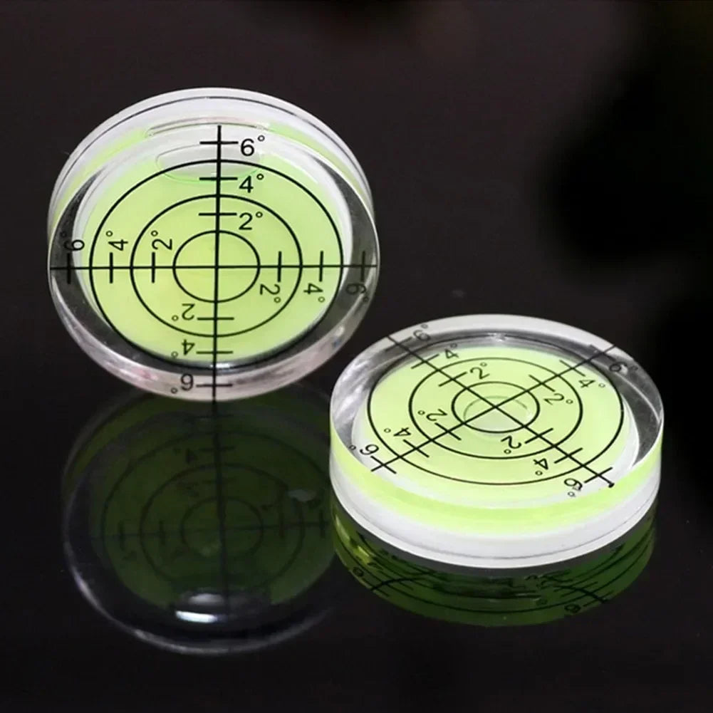 1pc Spirit Level Bubble Mini Round Bullseye Leveller High Precision Bubble Level Horizontal Spirit Level Measuring Tool 32mmx7mm