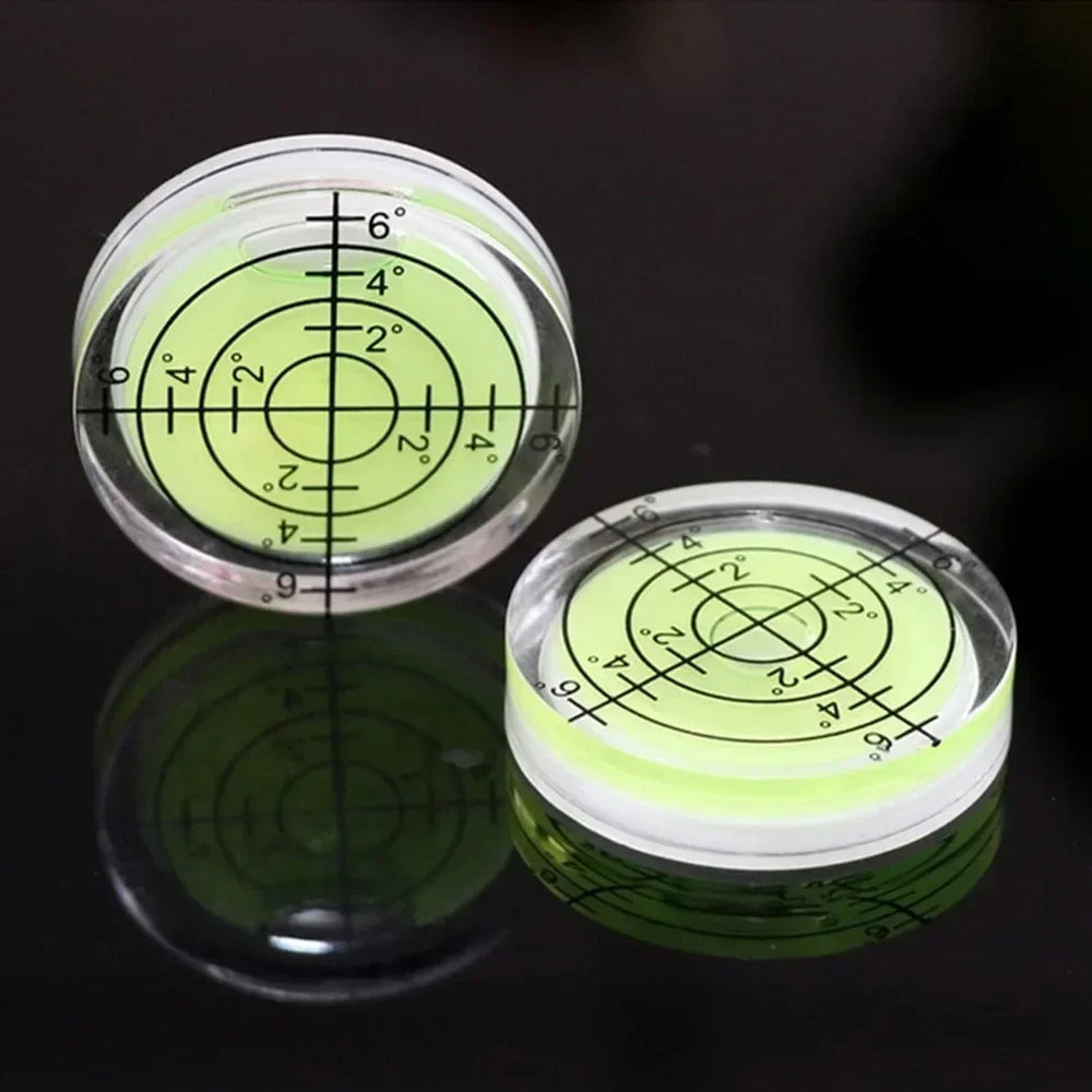 1pc Spirit Level Bubble Mini Round Bullseye Leveller High Precision Bubble Level Horizontal Spirit Level Measuring Tool 32mmx7mm