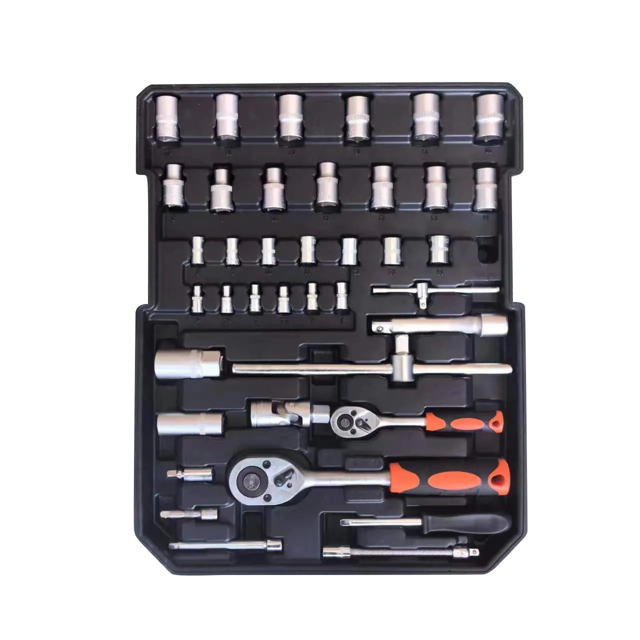 108pcs Hand Tool Set with Toolbox, Complete Home & Garage Toolkit with Ratchet, Wrenches, Sockets