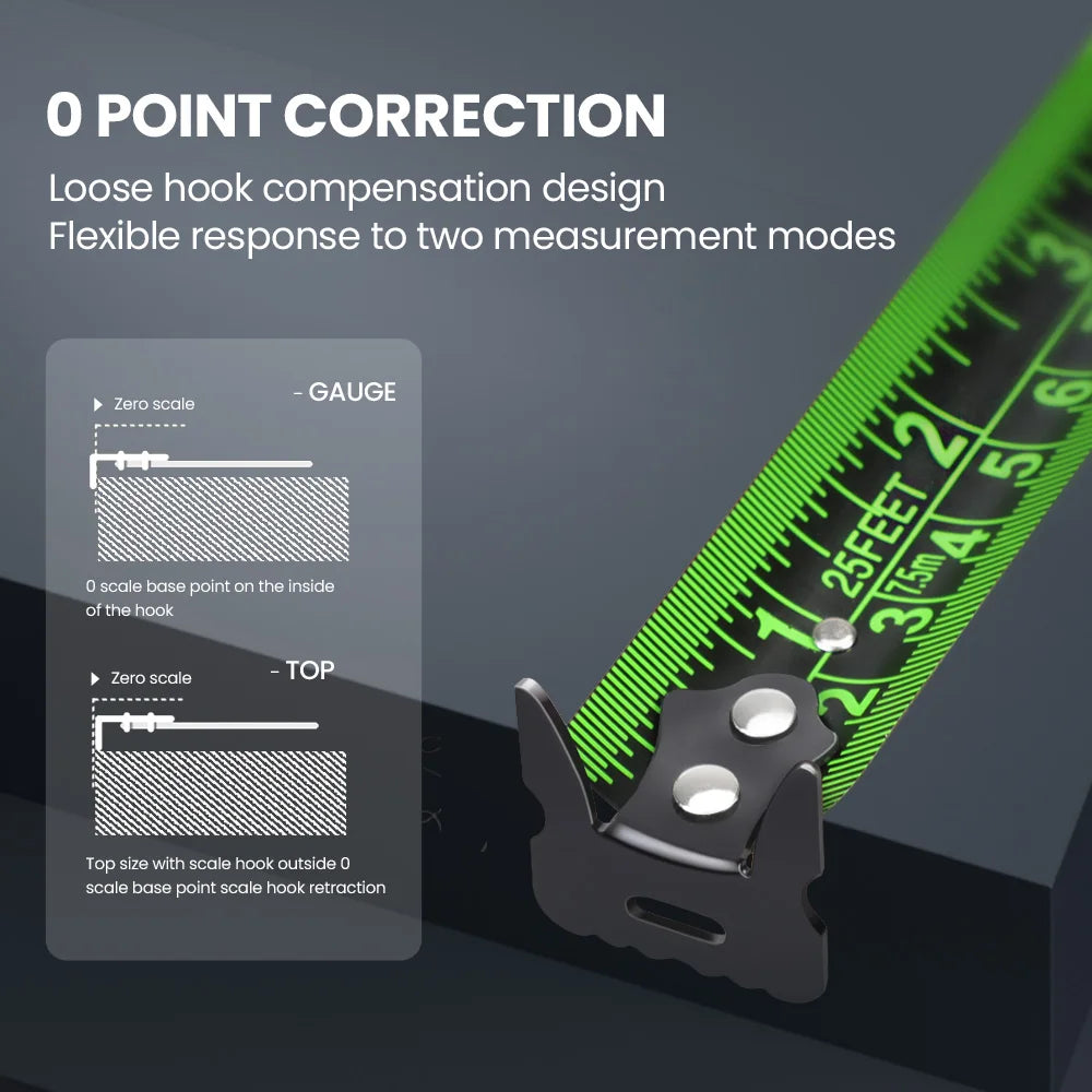 AIRAJ 3-5-7 Meter Fluorescent Tape Measure Precision Thickened  Scale Waterproof and Wear-Resistant Multipurpose Measuring Tool