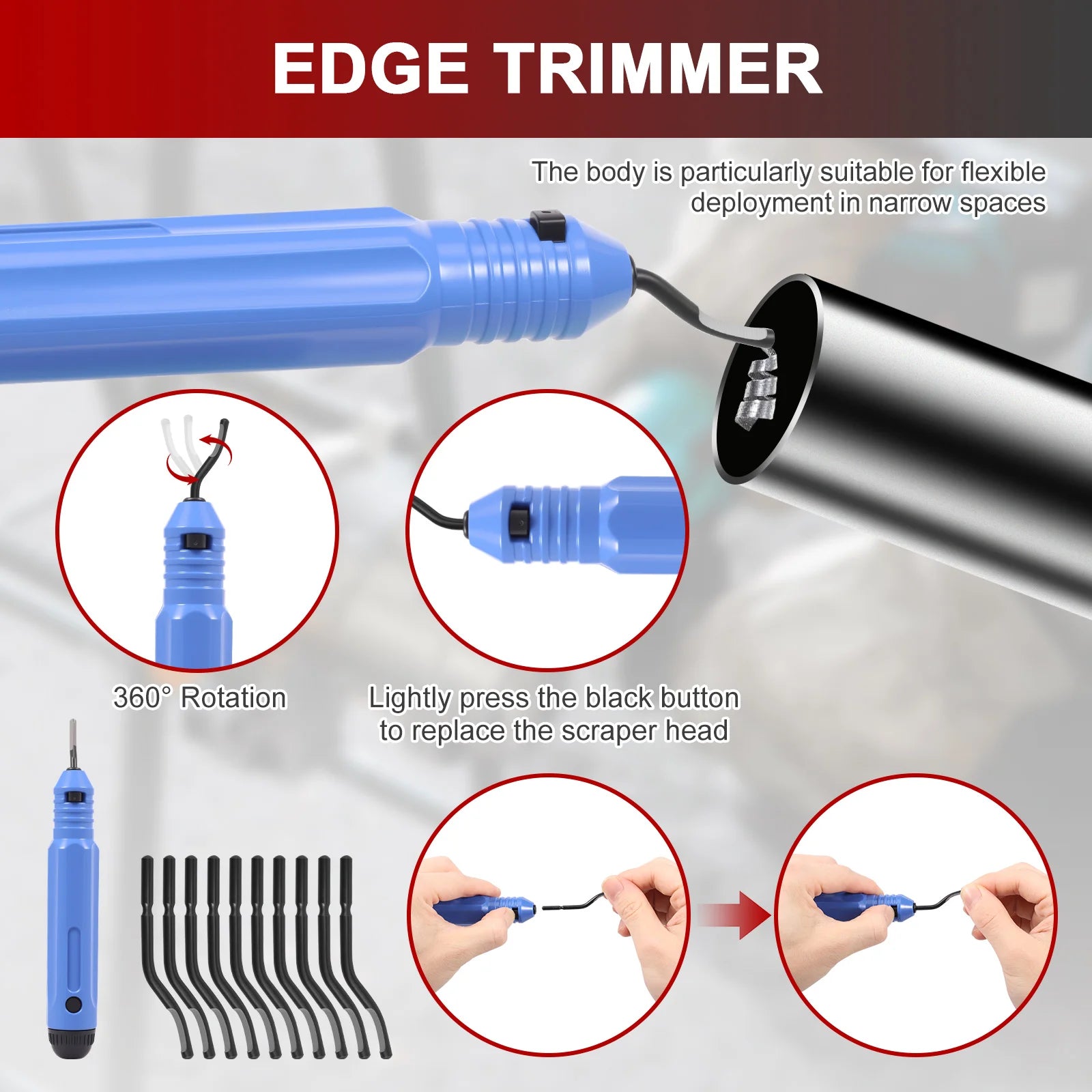 Ratcheting Pipe Cutter Tool Ratchet Type Tube Pipe Cutter Fast Tube Cutting Tool for Cutting 5/16 to 1 1/8 Inches PVC Stainless