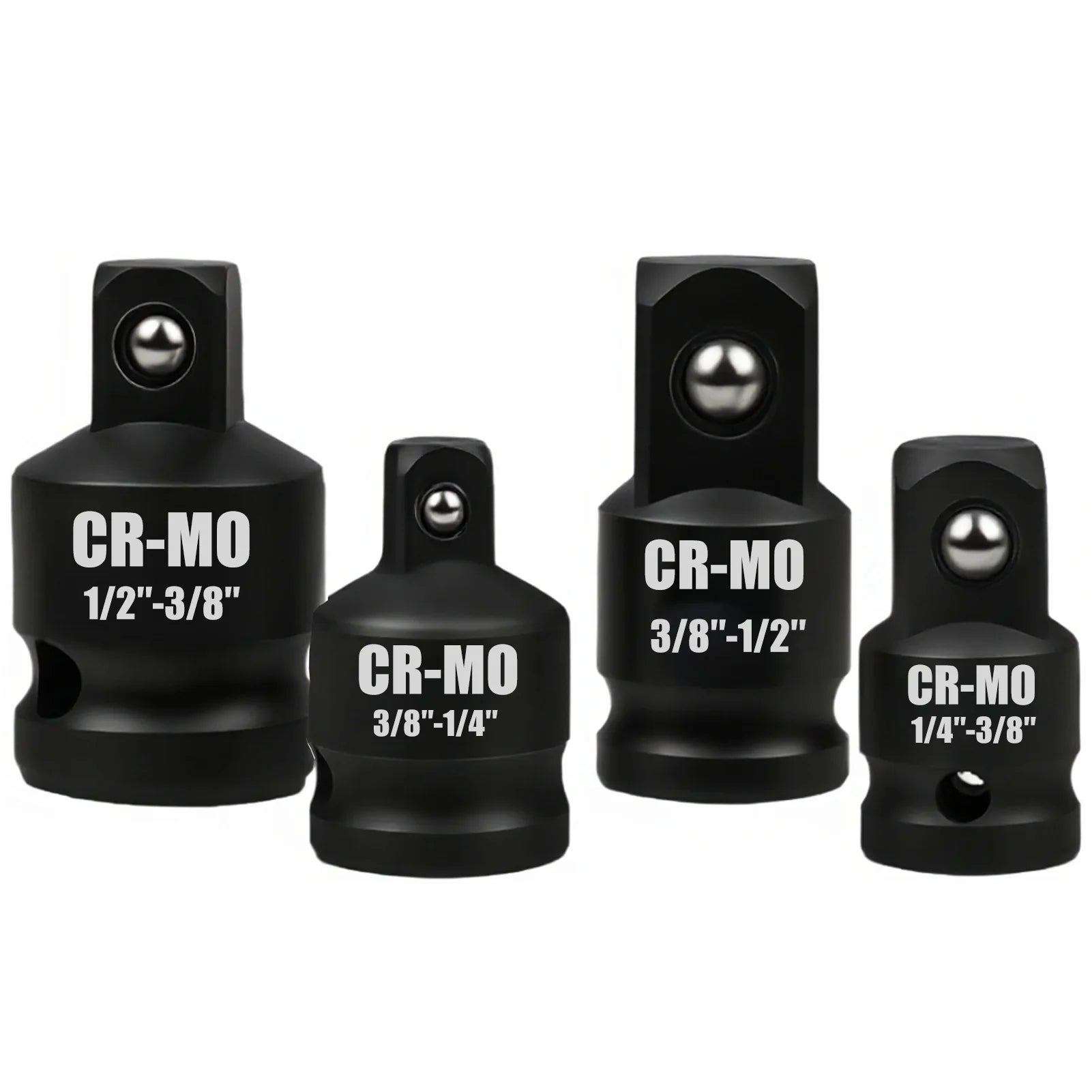 Impact Socket Adapter Reducer Set 4pcs/set 1/2 3/8 1/4 inch Use Wrenches Drills in Auto and Impact Driver Construction Work