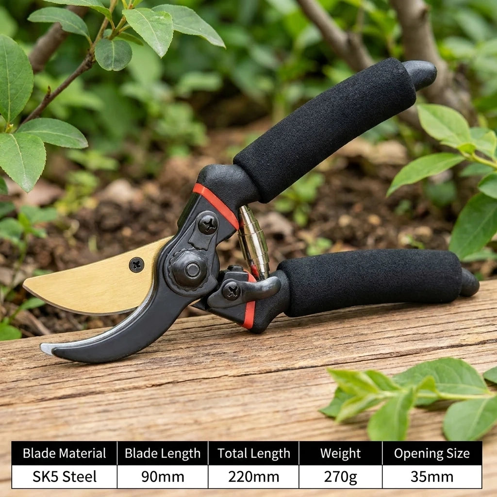 Professional Garden Pruning Shears Horticulture Hand Pruner Shrub Scissors Orchard Branch Cutting Tool for Plant Trim And Garden