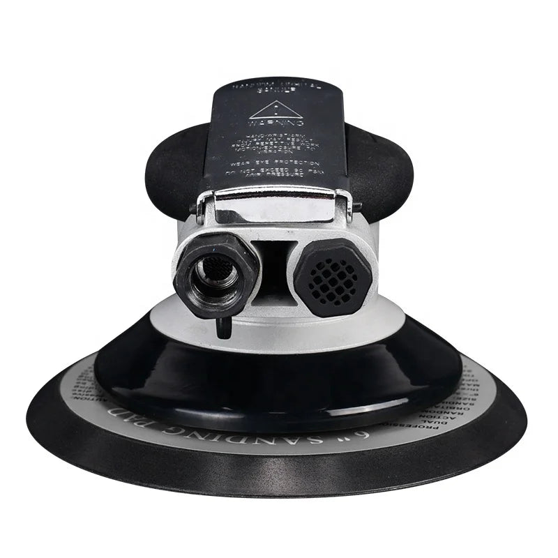 6-Inch Speed Efficient Pneumatic Power Random Orbital Sander DIY Grade For Wood Sanding And Car Detailing