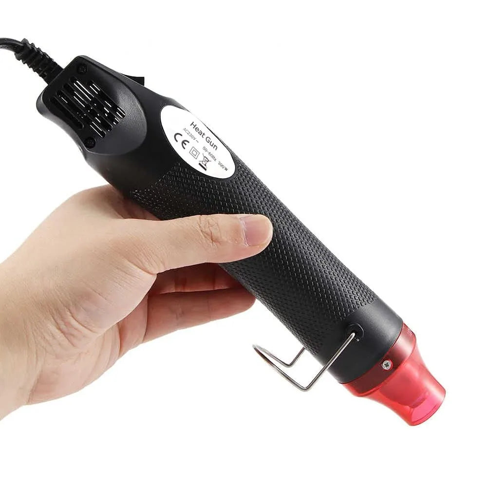 220/110V Hot Air Gun DIY Tool Heat Electric Power Tool Mini Soldering Temperature Crafts Blower with Supporting Seat Shrink