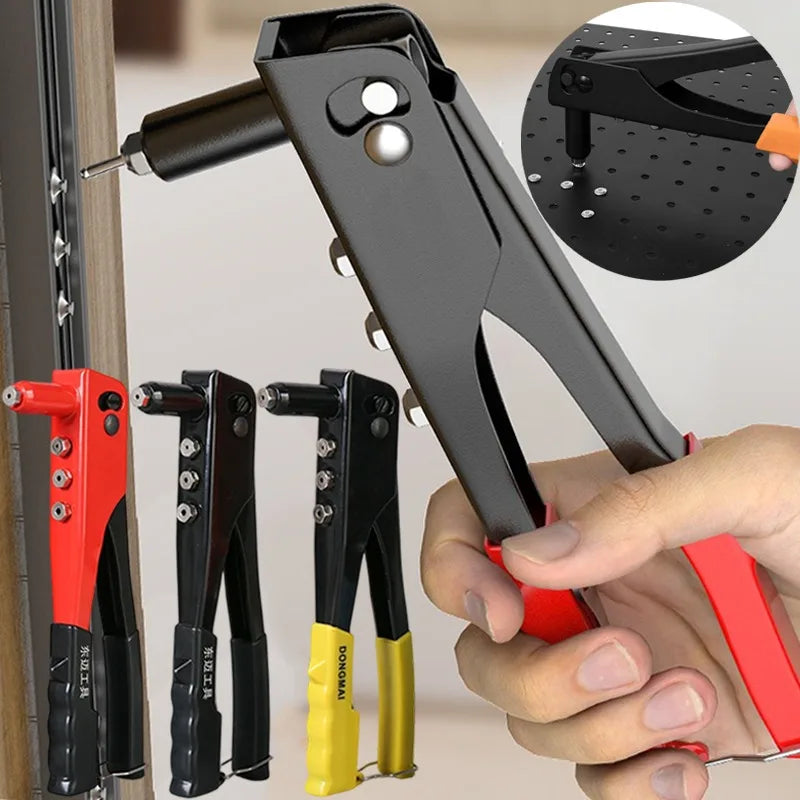 Rivet Gun Heavy Duty Hand Tools Riveter Set Pop Rivet Gun Assortment DIY Automotive Furniture Marine Repairs Rivets Guns Tool