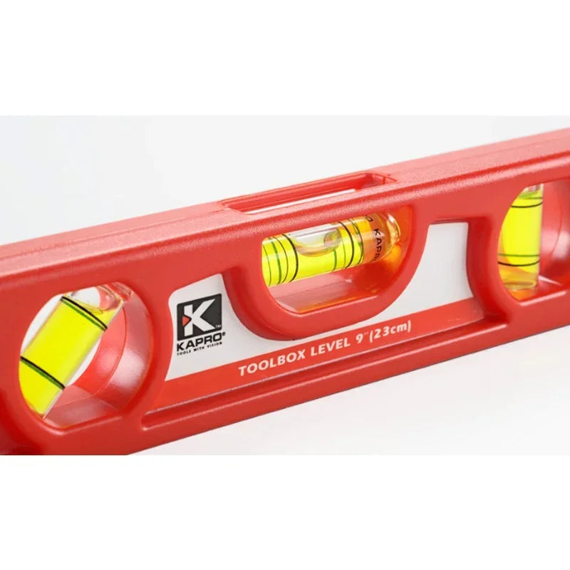 Kapro-Magnetic Spirit Level, 45 ° Horizontal Vertical Bubble Level, Tough Rubber Construction Leveling Tool, 23cm