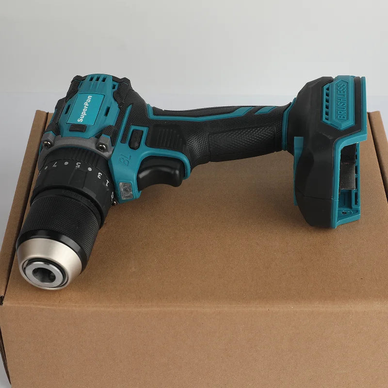Brushless Cordless Drill, Multi-Material Drilling, for Home DIY & Professional Repair, Bare Unit,For makita Battery
