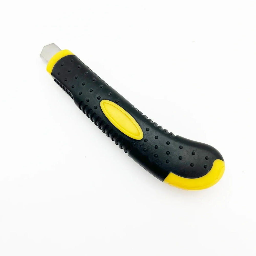 Utility Knife Heavy Duty Box Cutter, Retractable Portable Plastic 9mm Wide Snap Off Blades,Auto Lock Steel Sharp Cutting cutters