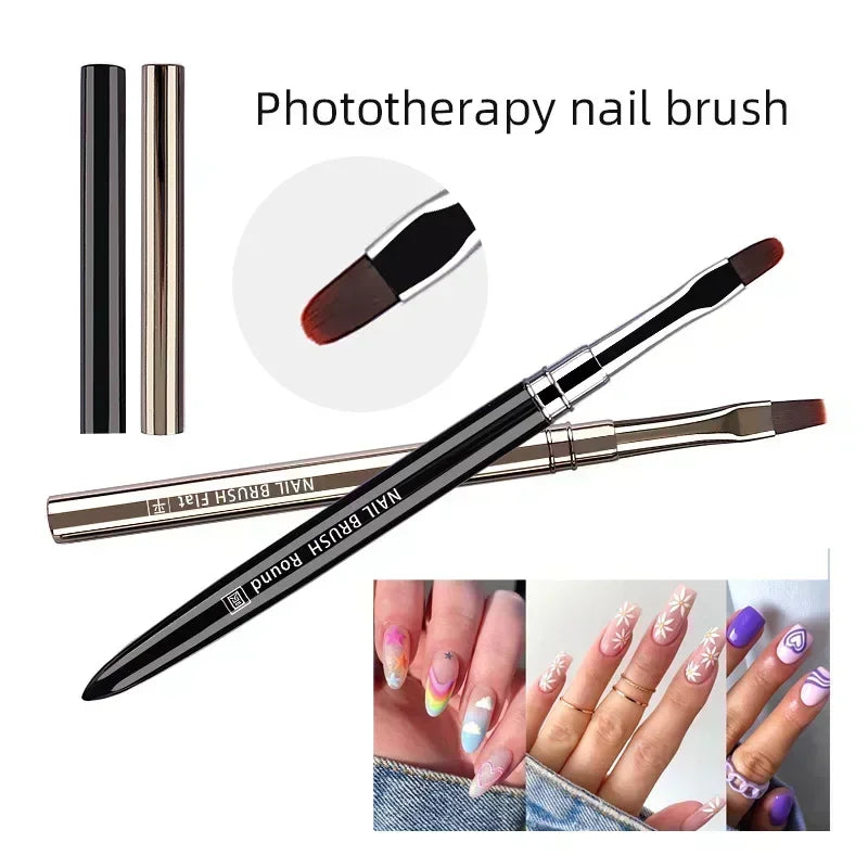 Nail Glue Phototherapy Pen UV Gel Brush Pen Acrylic Nail Art Painting Drawing Brush Manicure Professionnel Brushes Tool