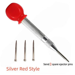 Center Punch, 130mm Automatic Center Punch for Metal, Adjustable Impact Spring Loaded Center Punch Tool