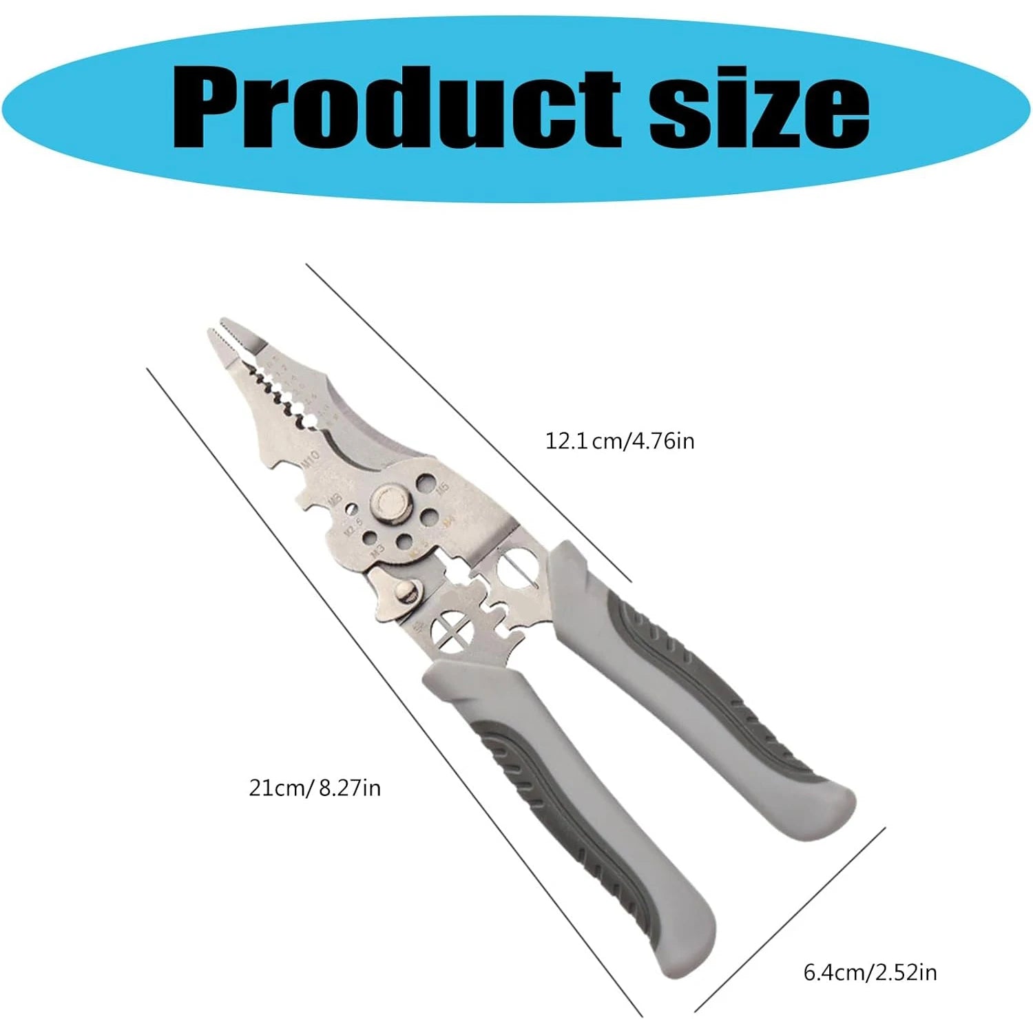 1 Wire Stripper Crimping Tool, Fusion Splicer, Cable Stripper, Multi-Purpose Stripping Tool, Wire Pliers, Professional-Grade Stripper