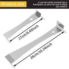 4Pcs Pry Bar Scraper Set Built in Nail Puller Bolt Removers Stainless Steel Pry Bar Flat Pry Tool Multifunctional Crowbar Tool