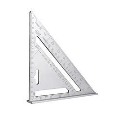 7" Aluminum Triangle Ruler Carpenter Speed Square for Angle Layout Marking Cutting Guide Woodworking Tool