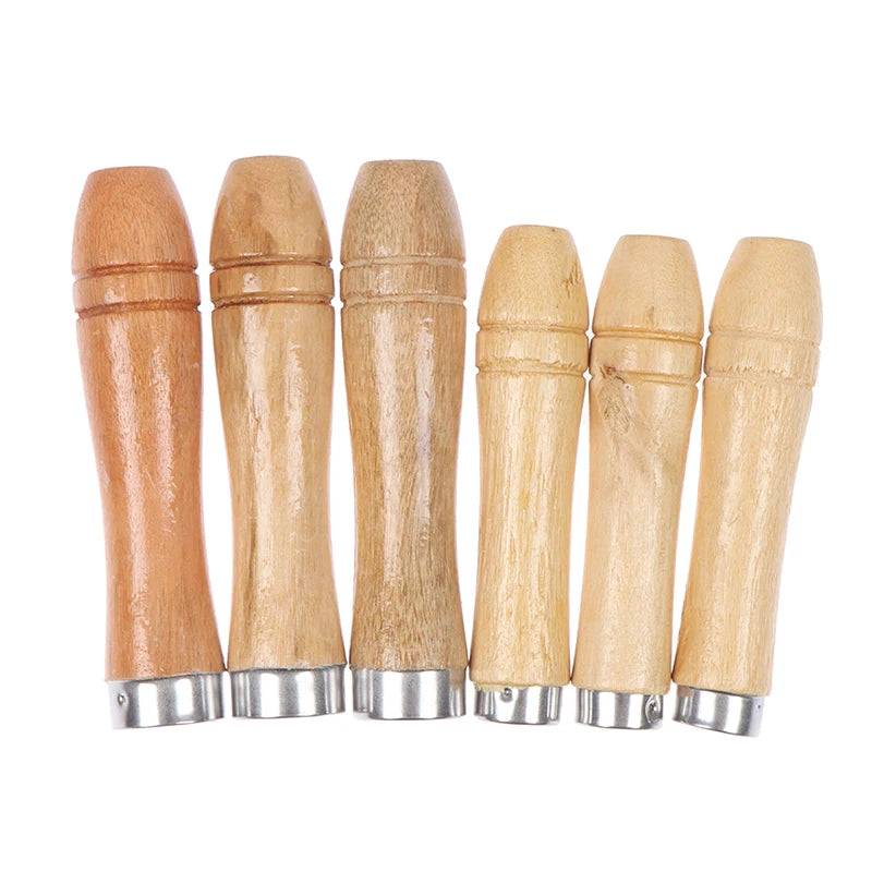 5Pcs/set 9/11cm Wooden File Handle Wood Rasp Woodworking Polishing Rust Proof Filing Tools Replacement Wooden File Handle