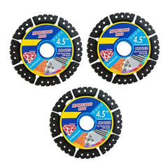 MAKE-3PCS Angle Grinder Cutting Discs, 4.5 Inch Cutting Disc For Tile, Steel PVC Pipes, Marble, Concrete, Iron Cutting Tool