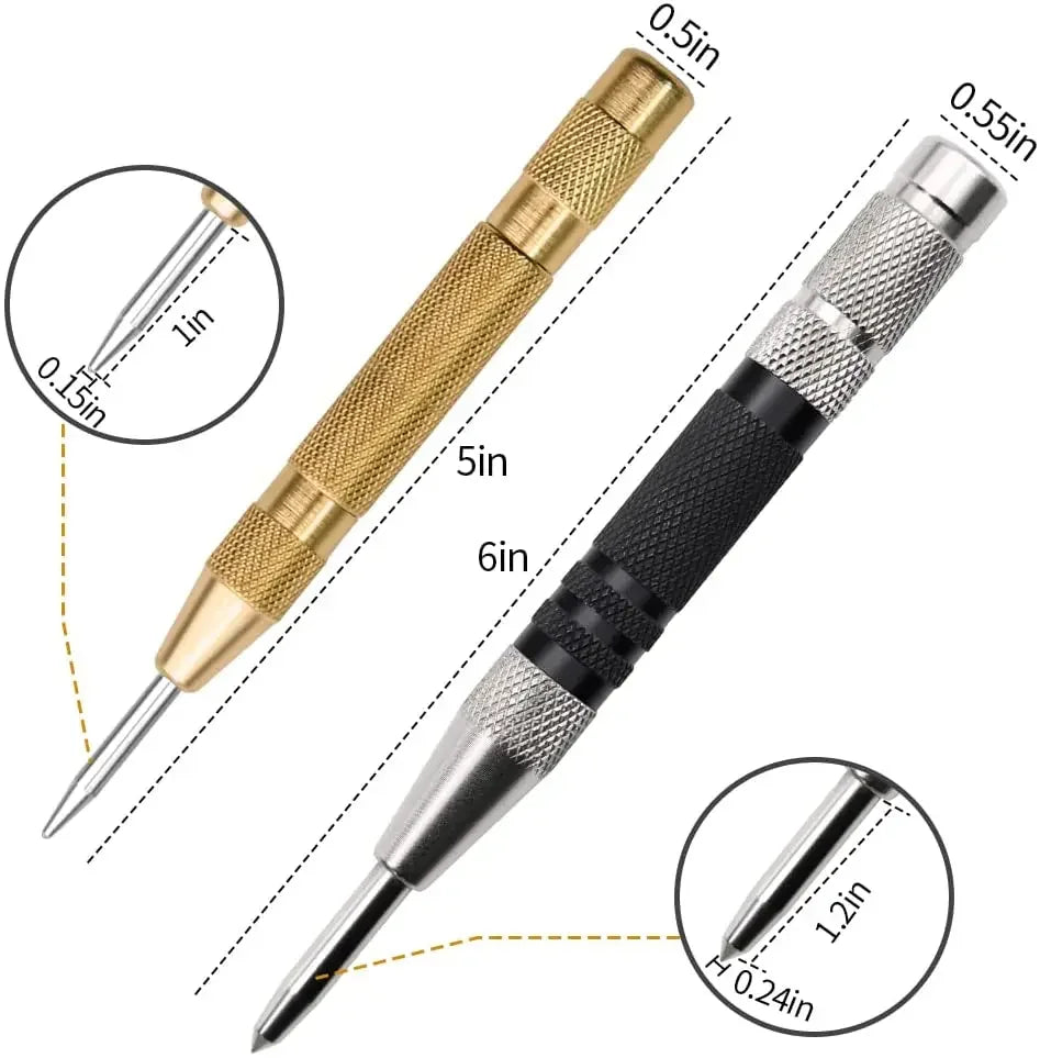 1pc Automatic Center Punch Automatic Metal Punch Tool Woodworking Tools Loaded Marker Wood Chisel Joinery Carpenter Tool