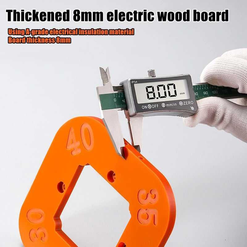 Woodworking Router Corner Radius Templates Jig R10 to R50 Routing Curved Corners Milling Circular Radian Hardness ABS Tool