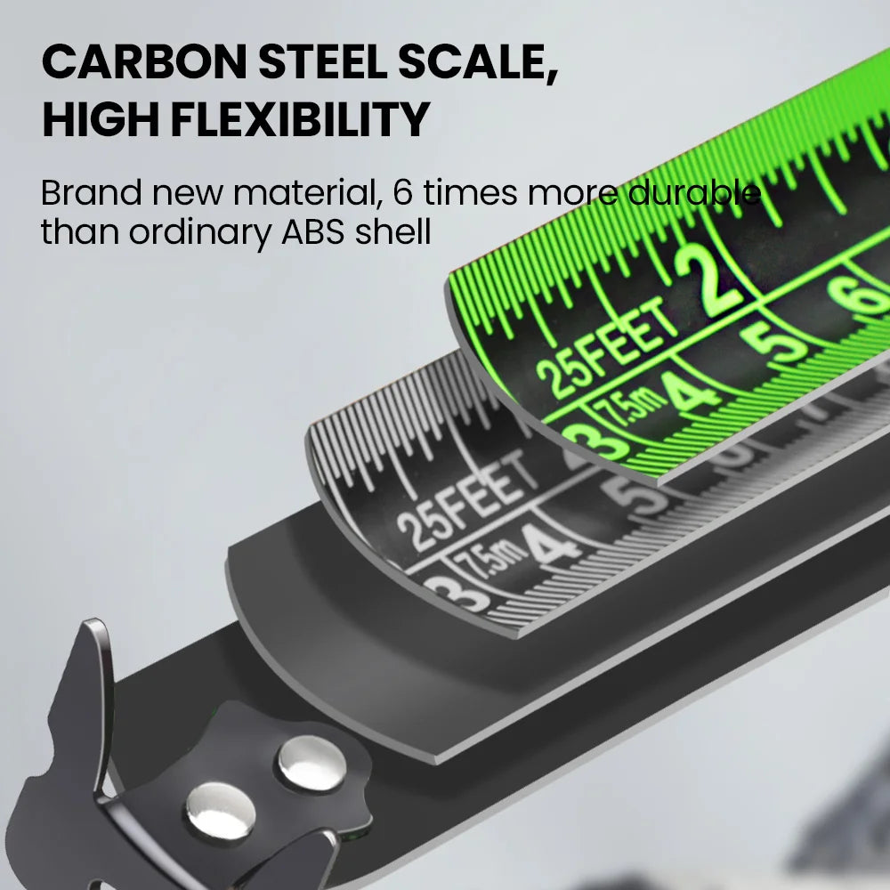 AIRAJ 3-5-7 Meter Fluorescent Tape Measure Precision Thickened  Scale Waterproof and Wear-Resistant Multipurpose Measuring Tool