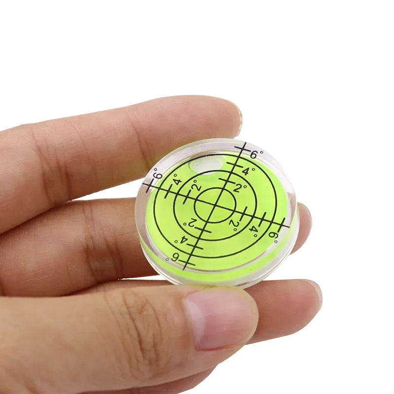 Universal Spirit Level Bubble 32x7mm Mini Bullseye Level for Tripod Furniture