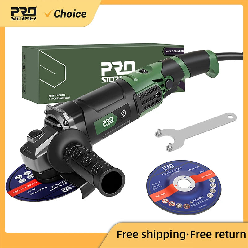 230V Angle Grinder 1000W Variable Speed Grinder for Multi-Material Household Processing Power Tools with Case