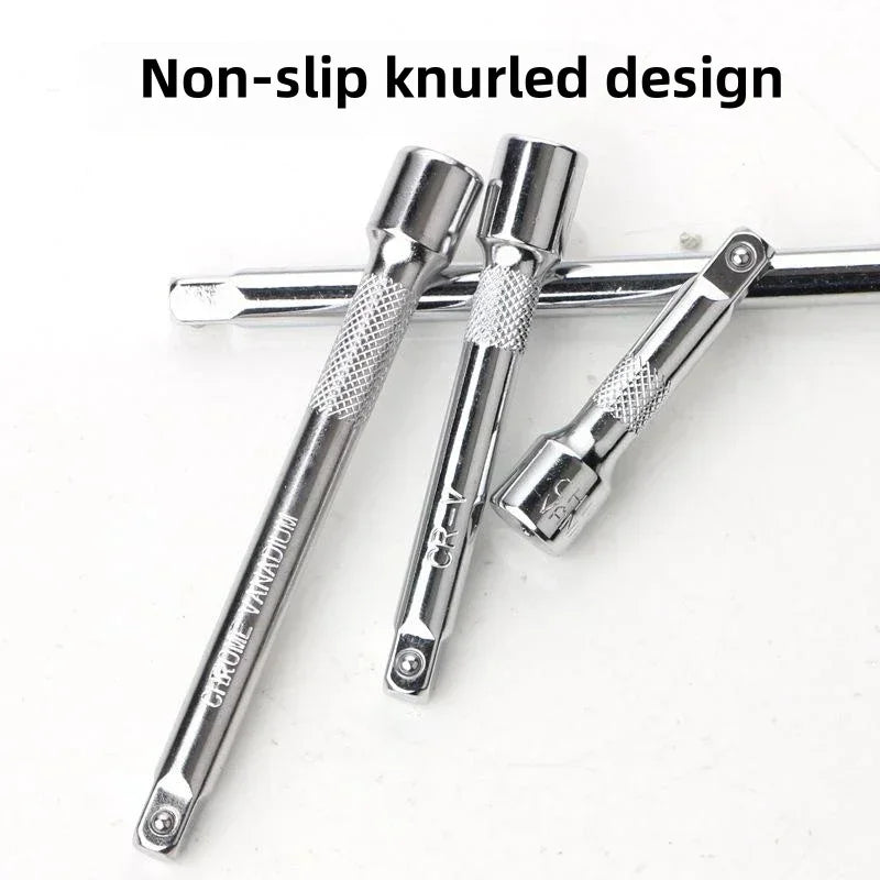 1/4" Socket Ratchet Wrench Extension Bar 50/75/100/150mm  Steering Sleeve Connecting Rod Accessories Adjustment Hand Tools