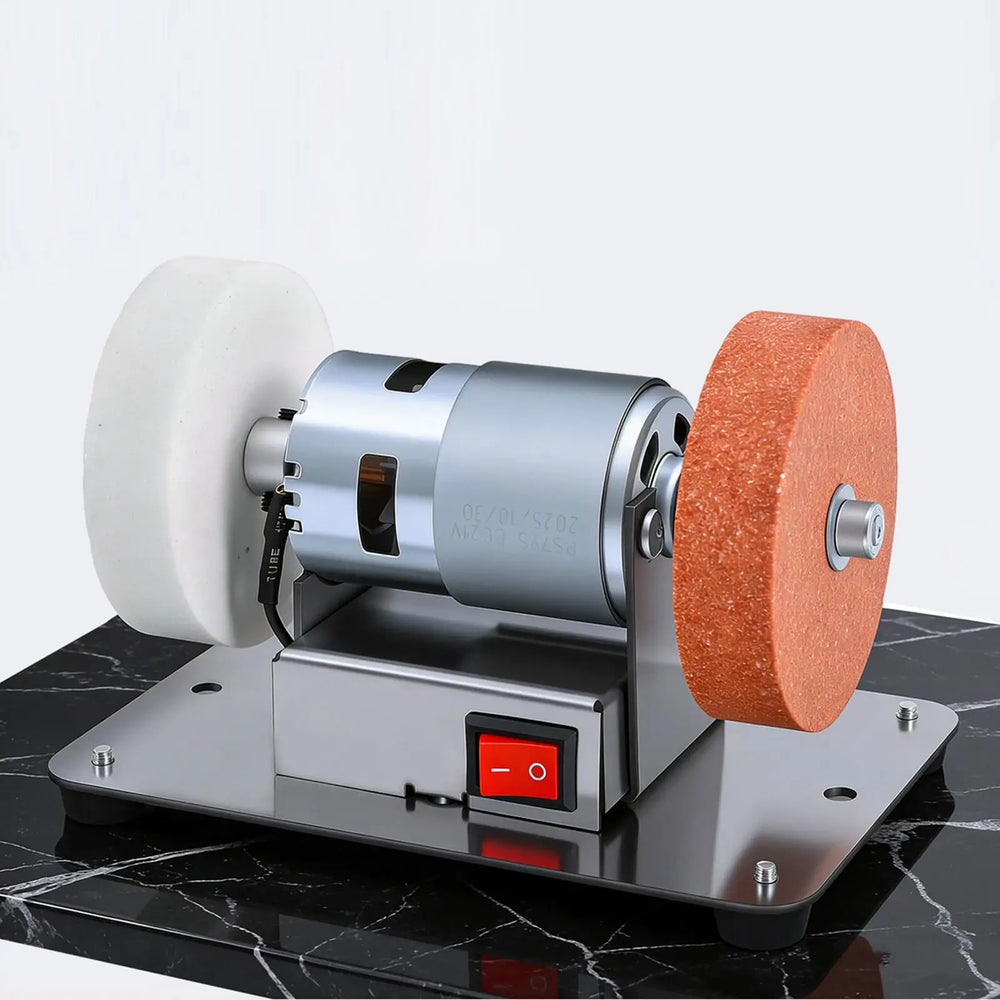Mini Bench Grinder Durable Metal Electric Sander Variable Speed Multifunction Grinding Machine for Desktop Handcraft