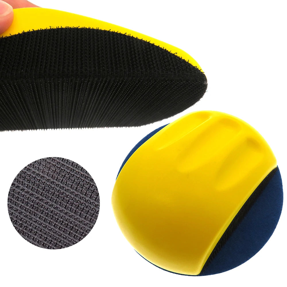 5'' 6'' Hand Granding Block PU Hand Sanding Block Abrasive Tool for Hook & Loop Sandpaper Automotive Sanding Disc