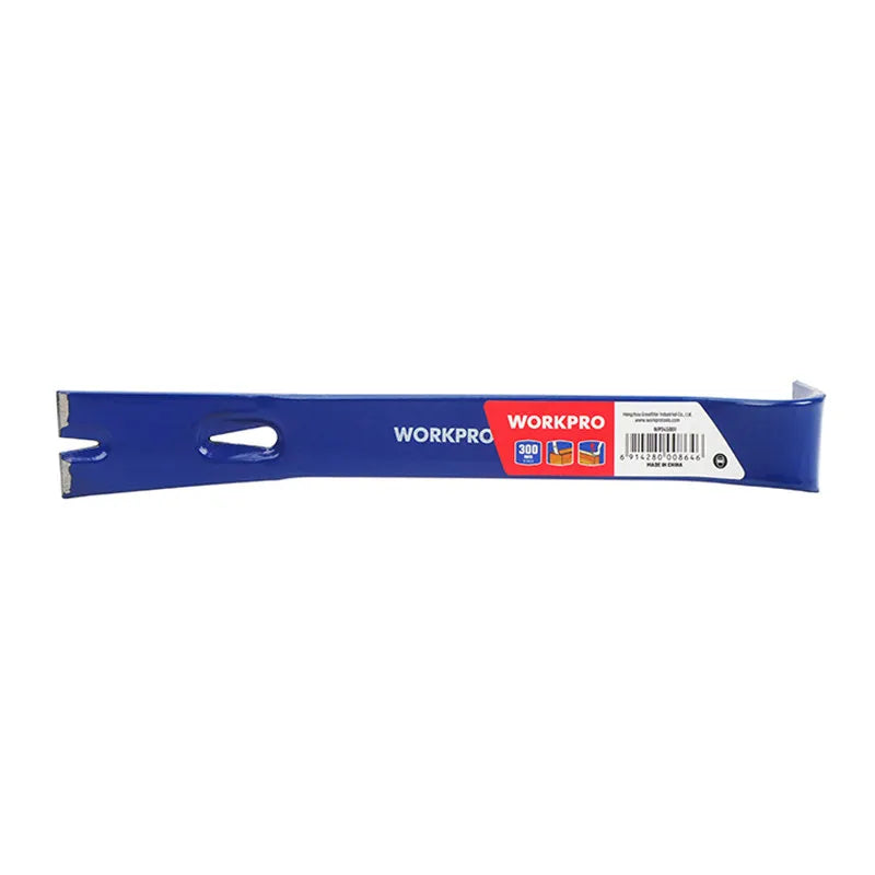 WORKPRO Thin Flat Pry Bar, 12" & 18" Nail Puller Wrecking Bar, Heavy-Duty Molding Removal Tool, WP245001 / WP245002