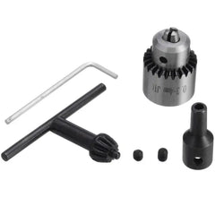 Electric Drill Chuck 0.3-4mm JT0 Taper with 5mm Motor Shaft Coupling Rod for Use with Various Power and Drills