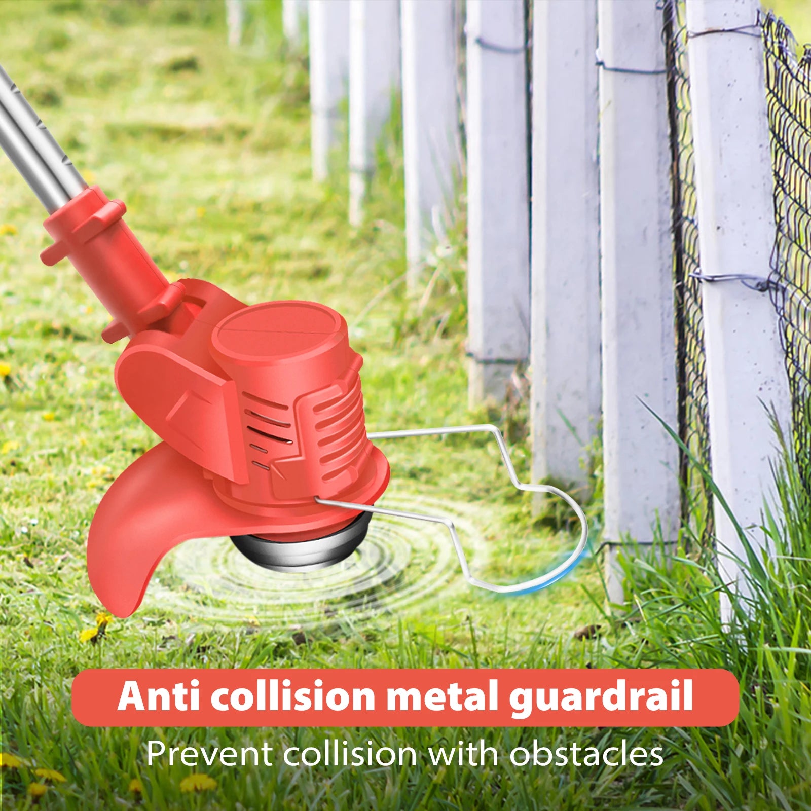 21V Cordless Weed Wacker 3-in-1 Rechargeable String Trimmer for Lawn Garden Yard