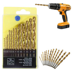 NEW Drill Bit 13 Piece Twist Woodworking Drilling Tools 1.5-6.5mm Twist Drill Bit Set For Wood Copper Aluminum Alloy Carpenters