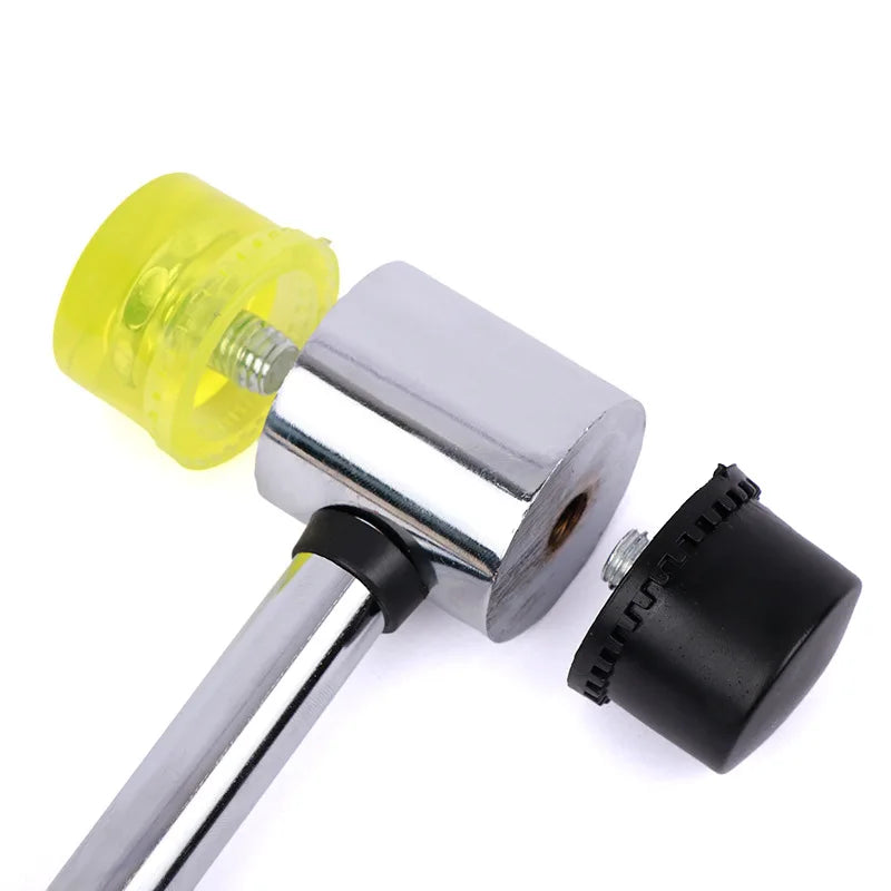 Double-Sided Rubber Mallet Soft Plastic Hammer for Jewelry Leather Craft Woodwork Flooring Installation Hand Tool