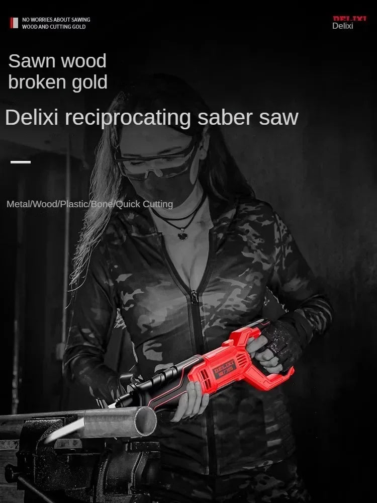 220V Powerful Electric Reciprocating Saw for Cutting Metal and Wood C