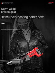 220V Powerful Electric Reciprocating Saw for Cutting Metal and Wood C