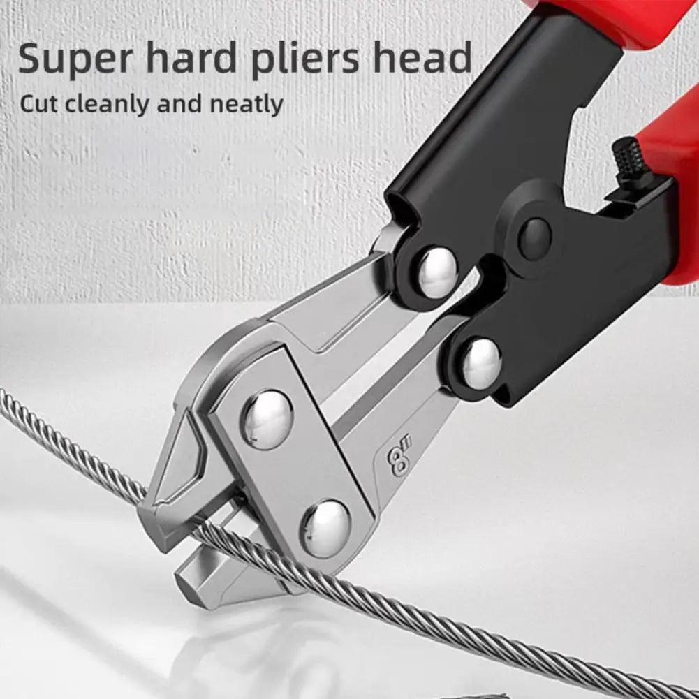 Bolt Cutter, 8"Wire Breaker Pliers, Chain Lock Cutter HeavyDuty,Cut off Wires, Bar,Hard CopperWire Twisted wire