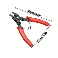 Multifunctional 4 In 1 Circlip Pliers Set Snap Ring Pliers Multi Crimp Removable Plier Head Retaining Circlip Pliers Hand Tools