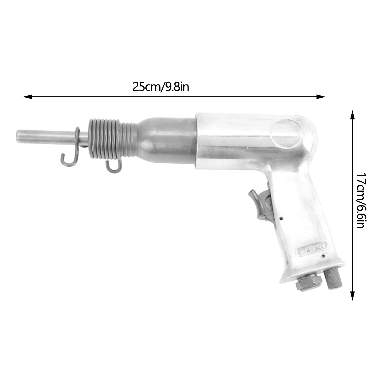 Pneumatic Rivet Gun, 190 Type Handheld Air Riveter Gun Round Head Pneumatic Riveting Tool 1/4" Inlet