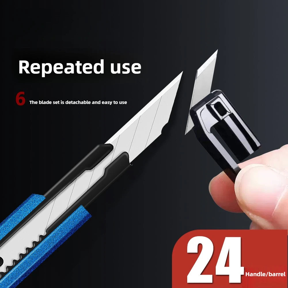 1 PC Utility Knife Box Cutter - Retractable Utility Knife with Snap-off Blade - Office Stationery & School Supplies.