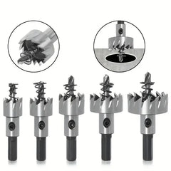 Hole Saw Cutter Drill Bit Set Holesaw Core HSS Wood Soft Metal Sheet Plastic PVC Stainless Steel High Speed for Power Tool