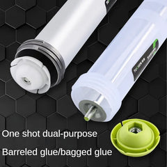 Caulking Tool Kit Silicone Handheld Caulking Gun with Multifunction Grout Scraper and Caulk Nozzle Finisher Sealant