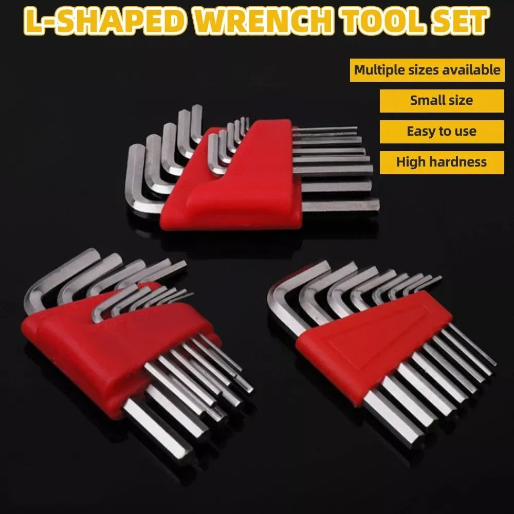 8/11 Pcs Metric Allen Wrench Set Inch Wrench L Wrench Keys Size Easy To Carry in The Pocket Short Arm Vehicle Hexagon key set