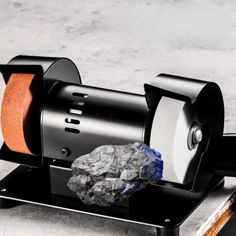 Electric Grinding Wheel Machine 220V Mini Desktop Snag Grinding Multi-functional Polishing Sharpening for Knife Metal Jade Etc.