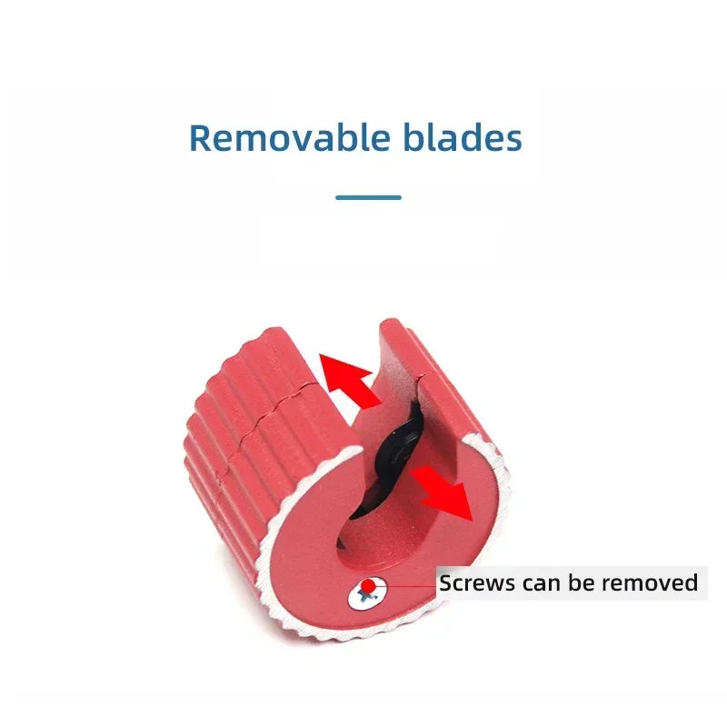 Round Pipe Tube Cutter Aluminum Alloy Body Self Locking Copper Tube PVC Plastic Mini Pipe Cutter Tool for Plumbing and Repair