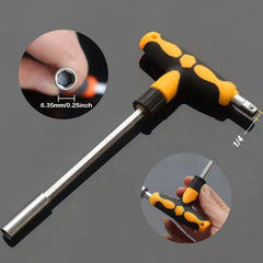 Screwdriver Set with T-shape Cross and Straight Slot Hexagon and Plum-shaped Heads for DIY Lovers Maintenance